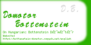domotor bottenstein business card